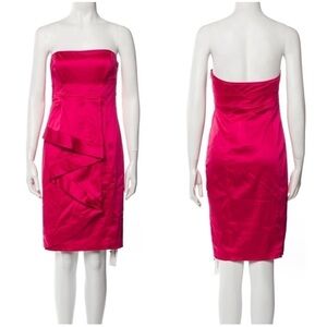 New Ted Baker Bight Pink Strapless/Straps Mini Dress, Size Ted 2 US 4